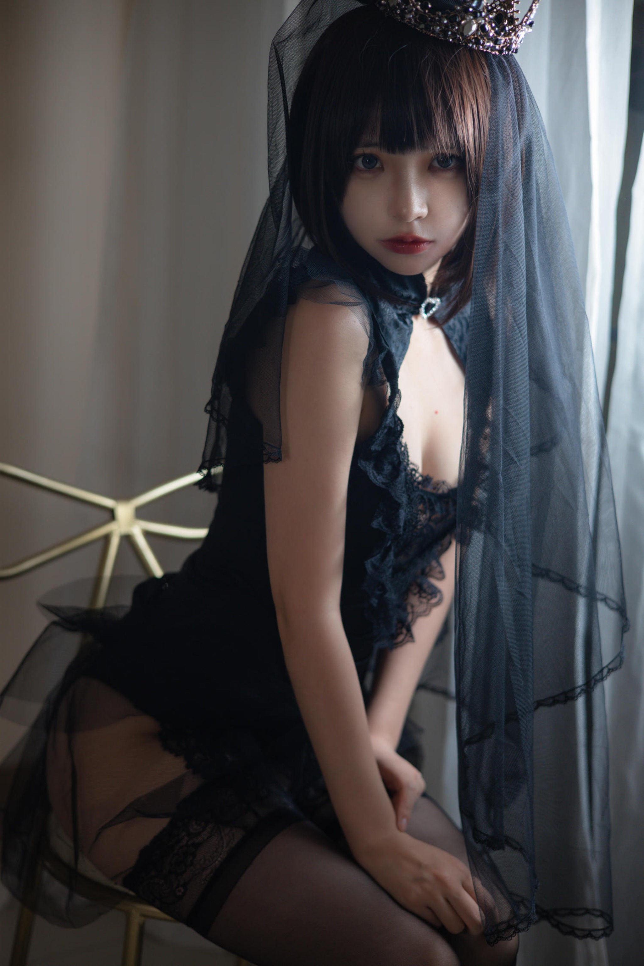 疯猫ss – NO.227 黑色婚纱 [40P]-XikXak